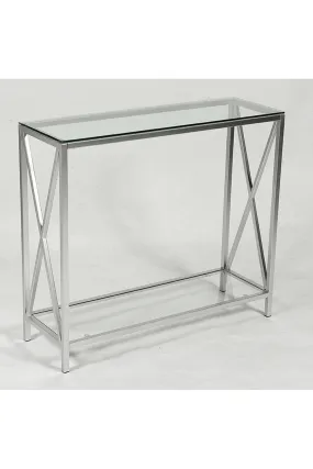 Metal & Glass Console Table