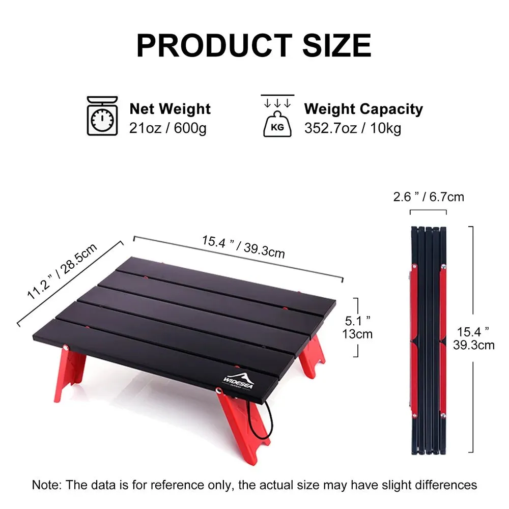 Mini-table de camping / bushcraft pliable et portable Widesea - Portable Table