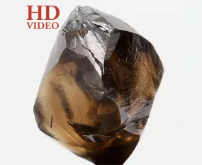 Natural Loose Diamond Crystal Rough Brown Color I1 Clarity 6.80 MM 2.14 Ct KDK1329