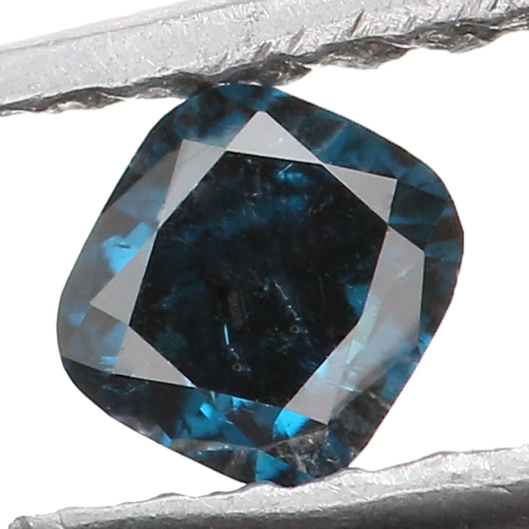 Natural Loose Diamond Cushion Blue Color SI1 Clarity 2.70 MM 0.12 Ct KR1051