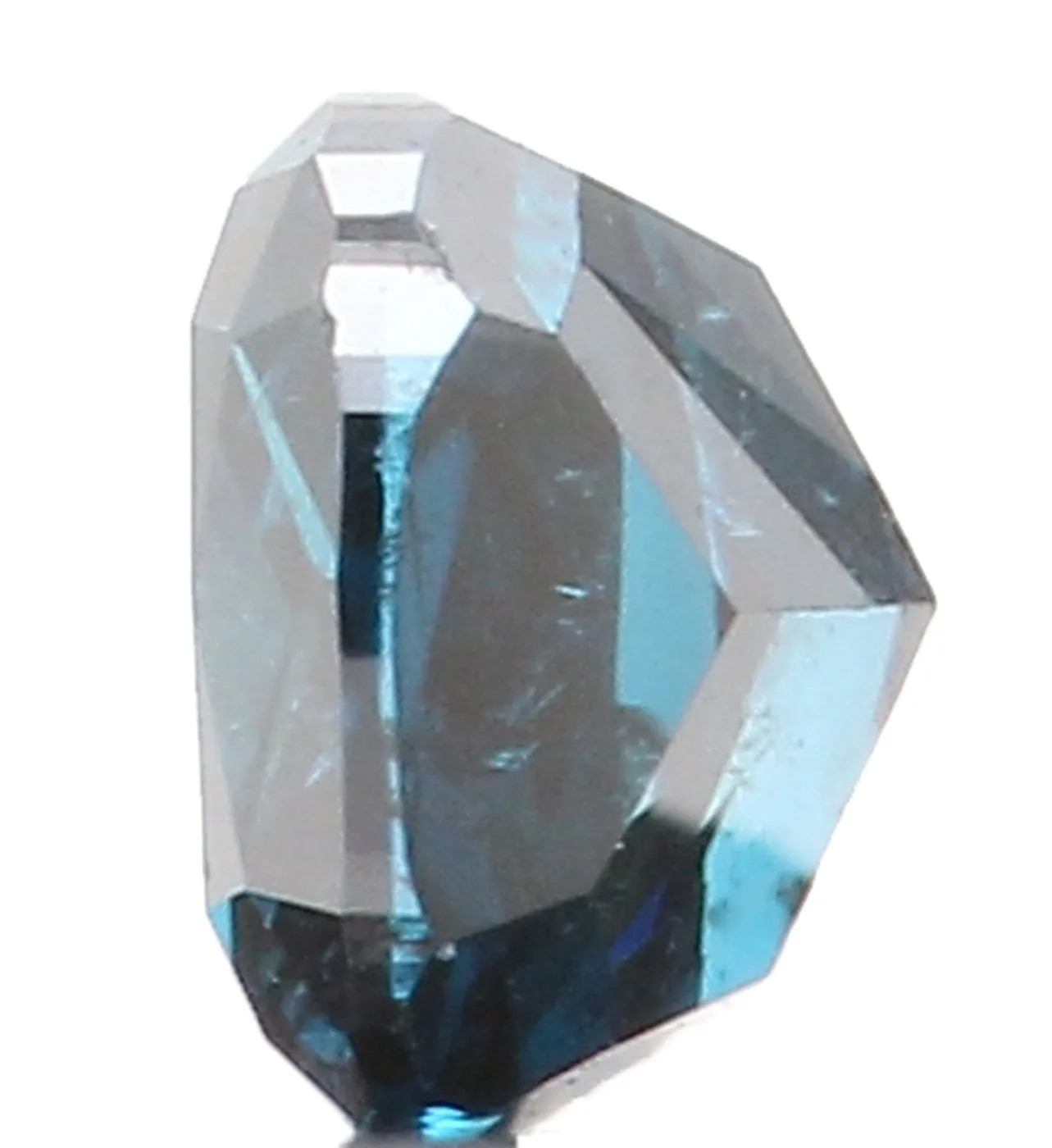 Natural Loose Diamond Cushion Blue Color SI1 Clarity 2.70 MM 0.12 Ct KR1051