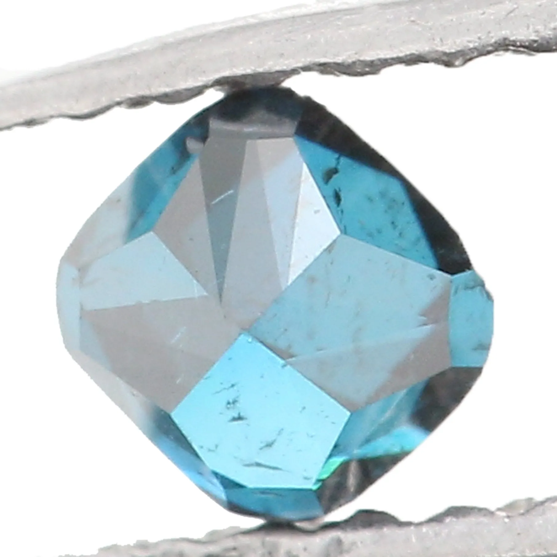 Natural Loose Diamond Cushion Blue Color SI1 Clarity 2.70 MM 0.12 Ct KR1051