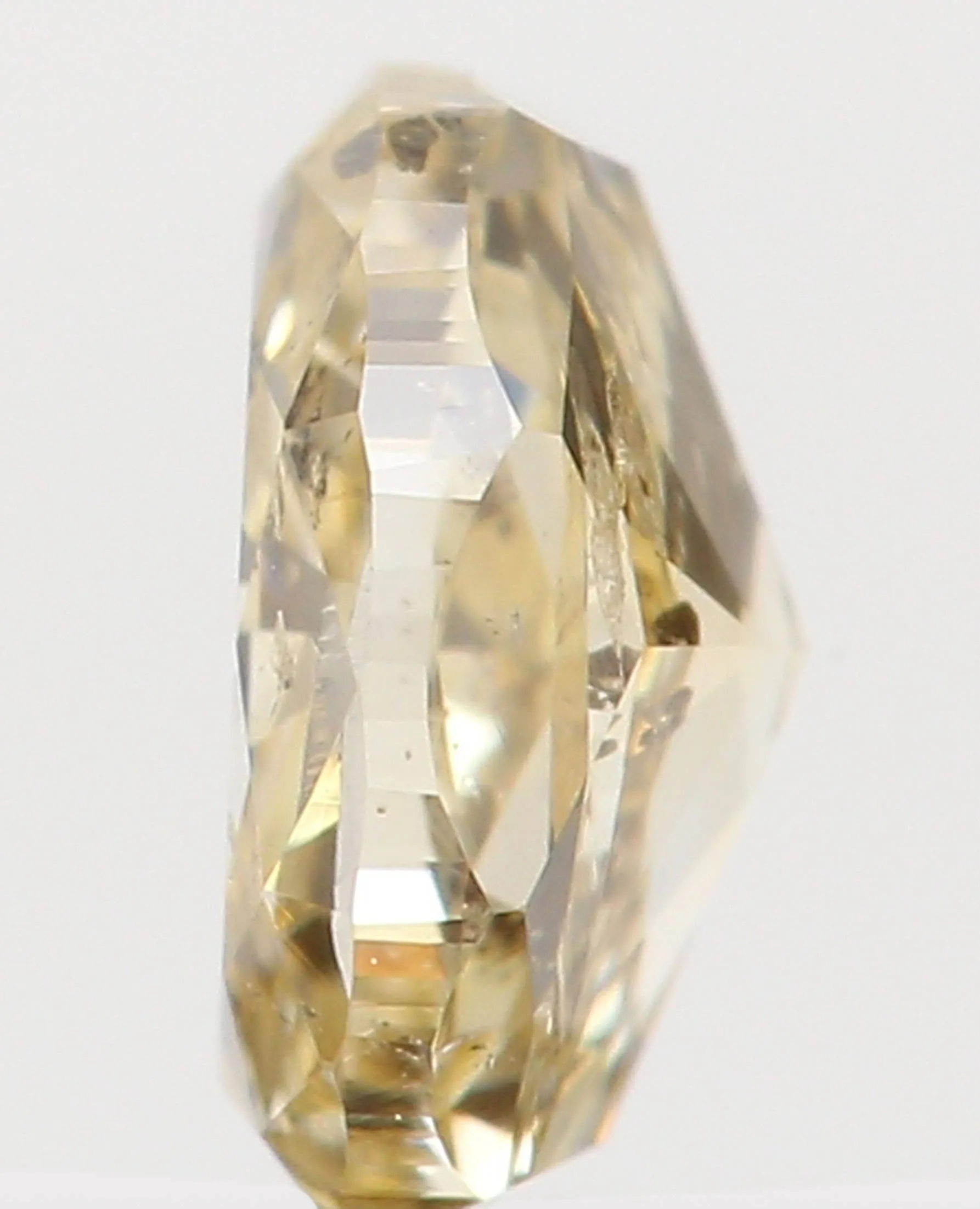 Natural Loose Diamond Oval Orange Yellow Color I1 Clarity 4.40 MM 0.26 Ct KR797