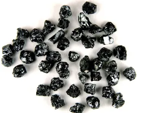 Natural Loose Diamond Rough Black Color 1.80 to 2.50 MM Uncut Drilled Bead 30 Pieces Q101