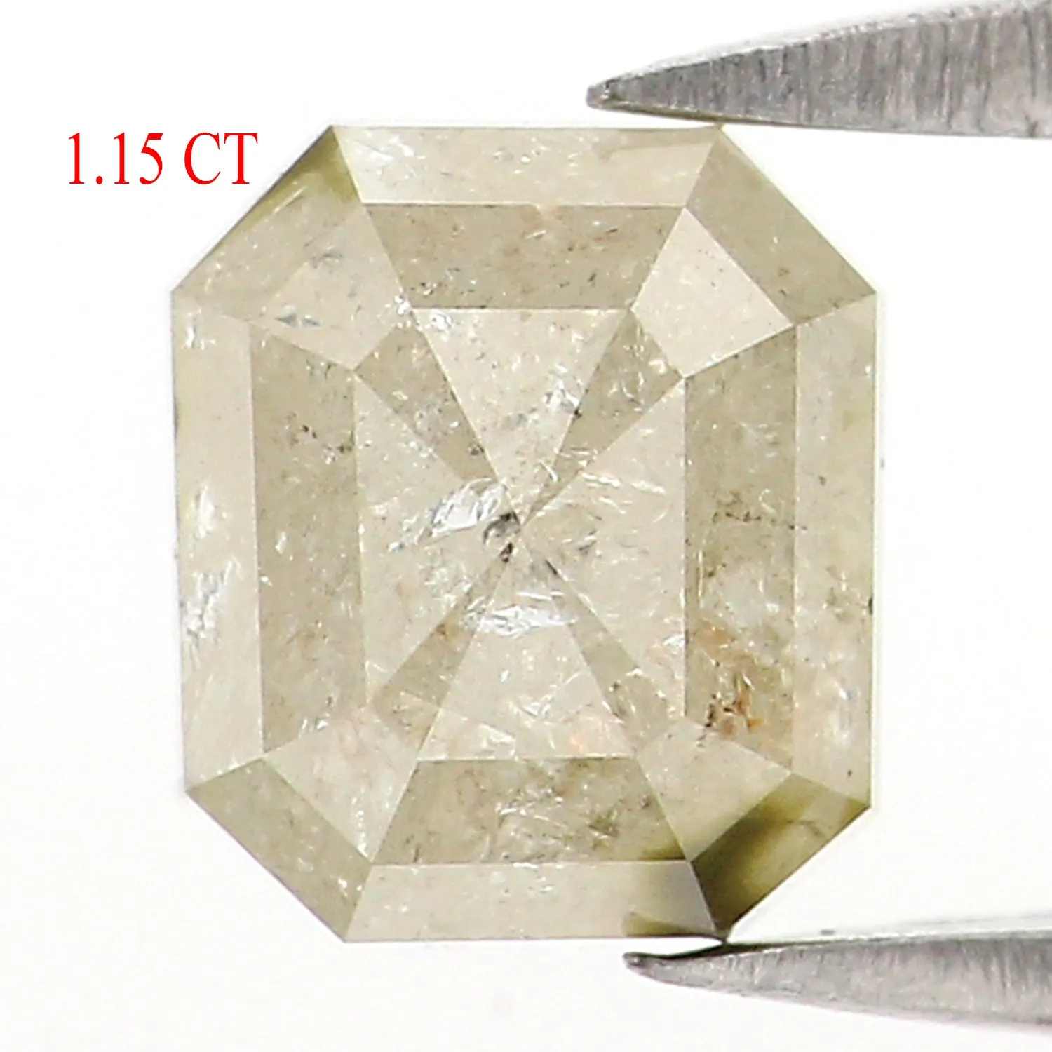 Natural Loose Emerald Diamond, Grey Color Emerald Diamond, Natural Loose Diamond, Emerald Cut Diamond, 1.15 CT Emerald Shape Dia