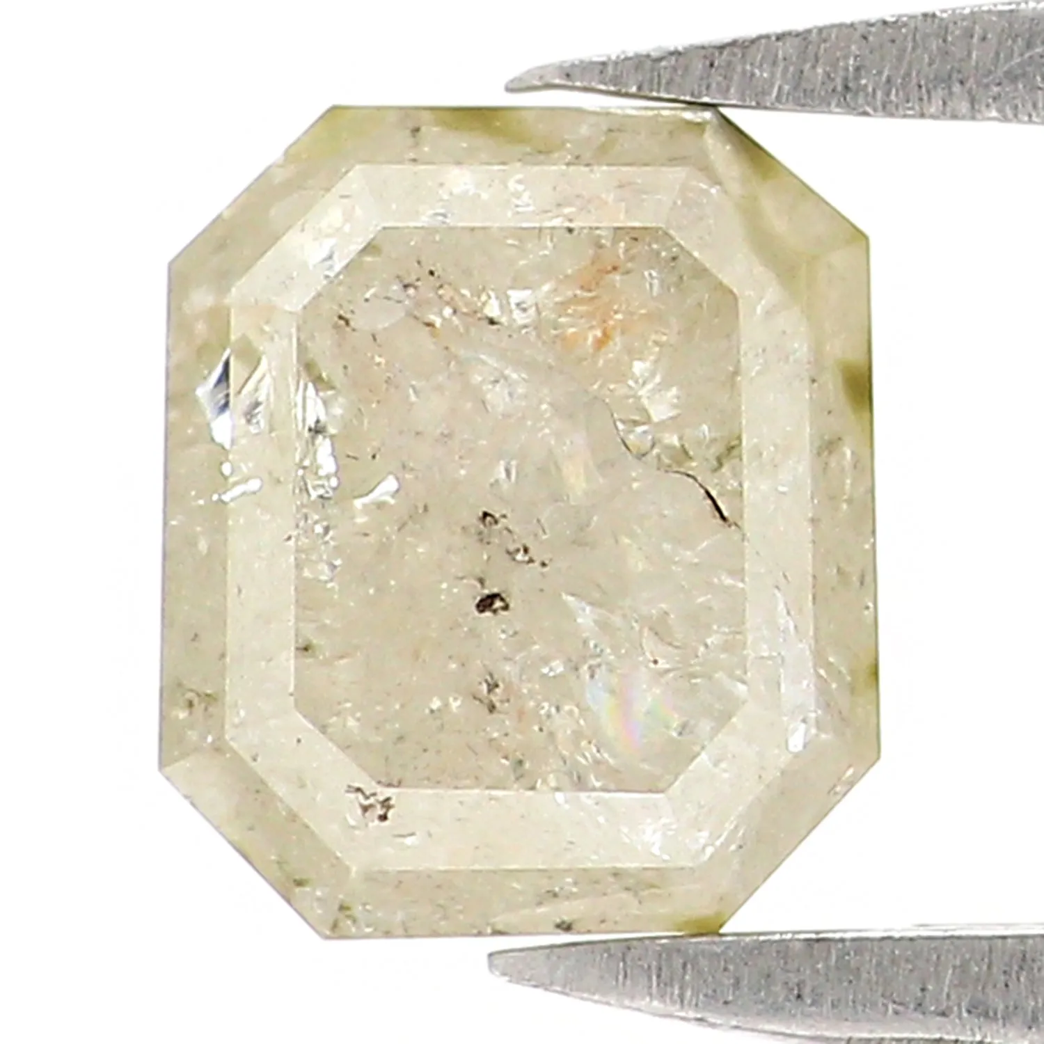 Natural Loose Emerald Diamond, Grey Color Emerald Diamond, Natural Loose Diamond, Emerald Cut Diamond, 1.15 CT Emerald Shape Dia