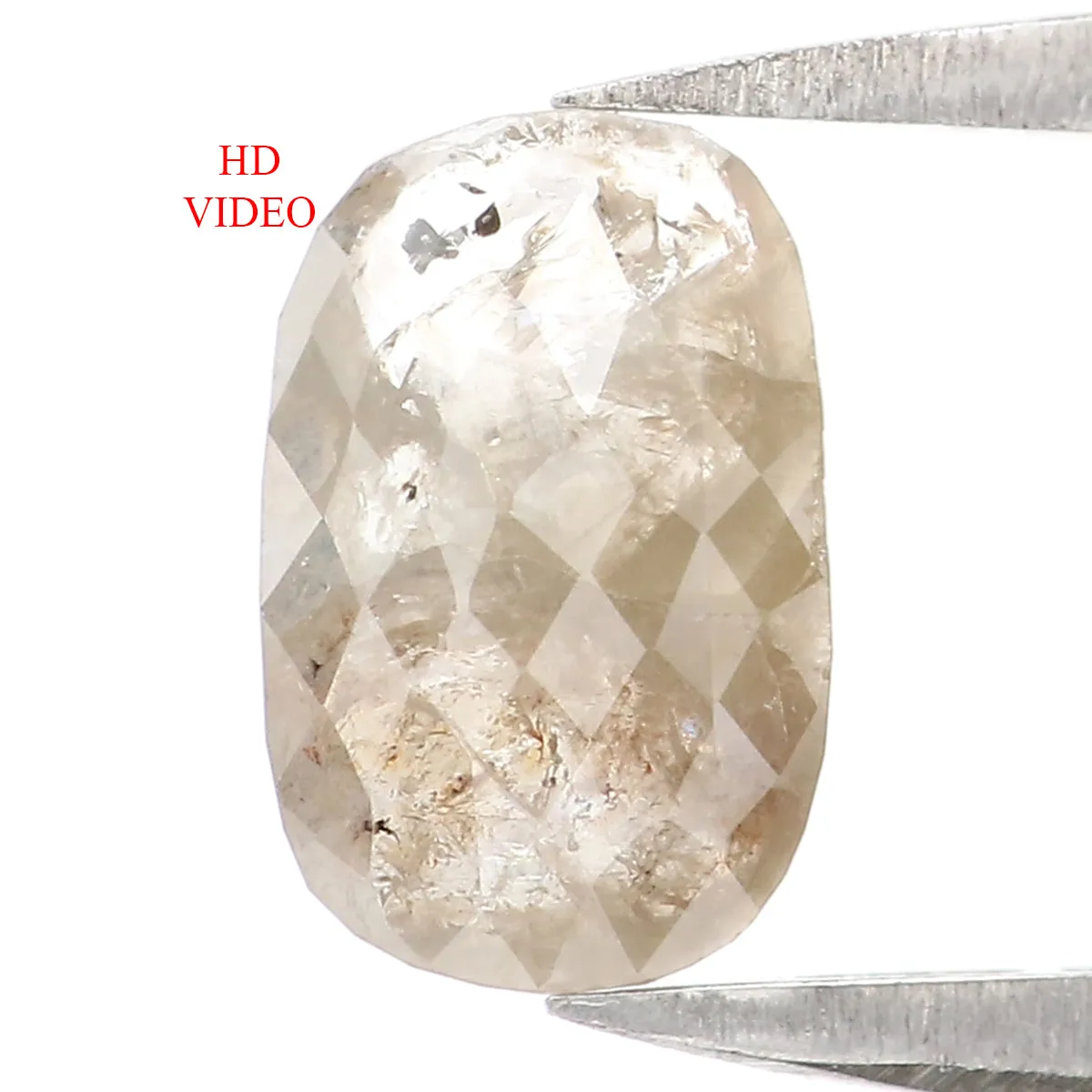 Natural Loose oval Diamond Grey Color 0.78 CT 7.80 MM oval  Rose Cut Shape Diamond L7155