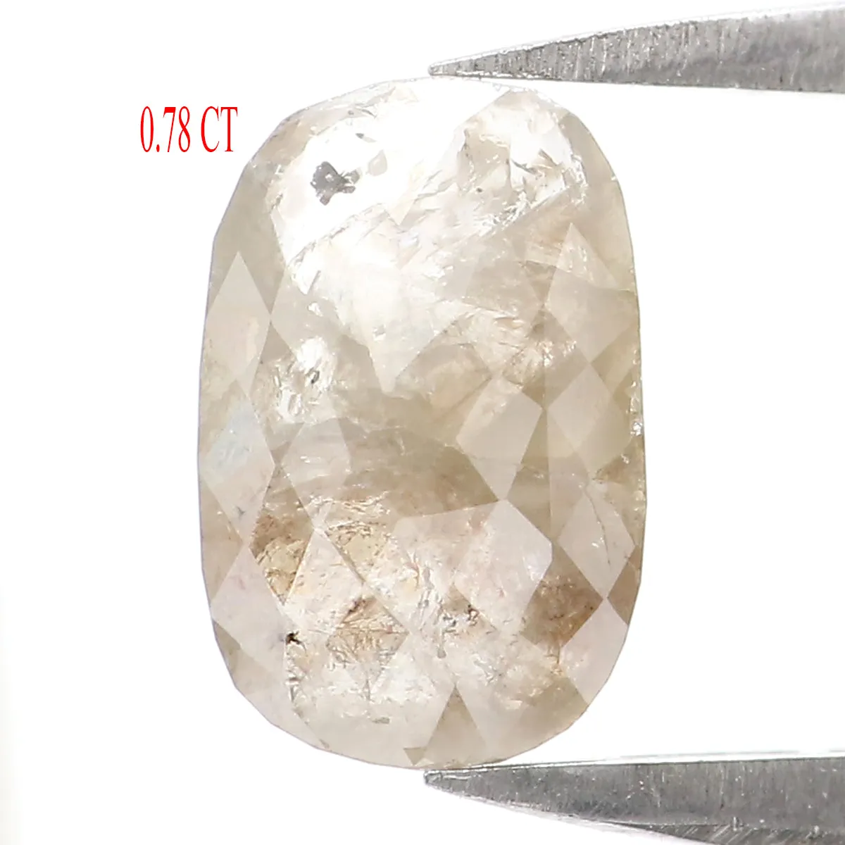 Natural Loose oval Diamond Grey Color 0.78 CT 7.80 MM oval  Rose Cut Shape Diamond L7155