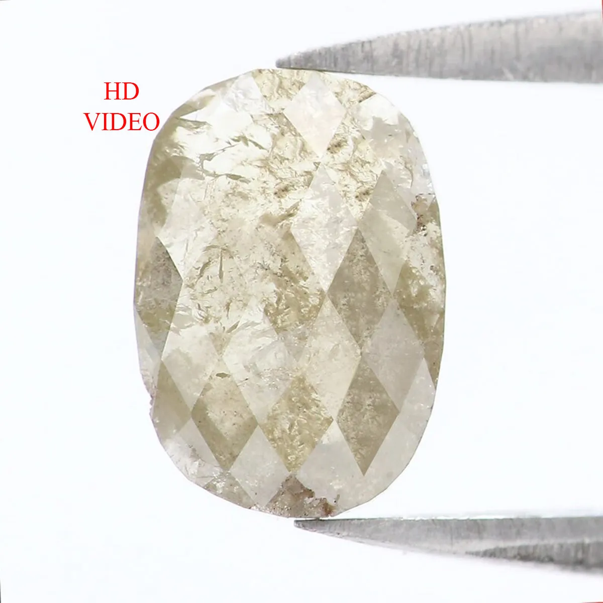 Natural Loose oval Diamond Grey Color 0.86 CT 7.90 MM oval  Rose Cut Shape Diamond L6928