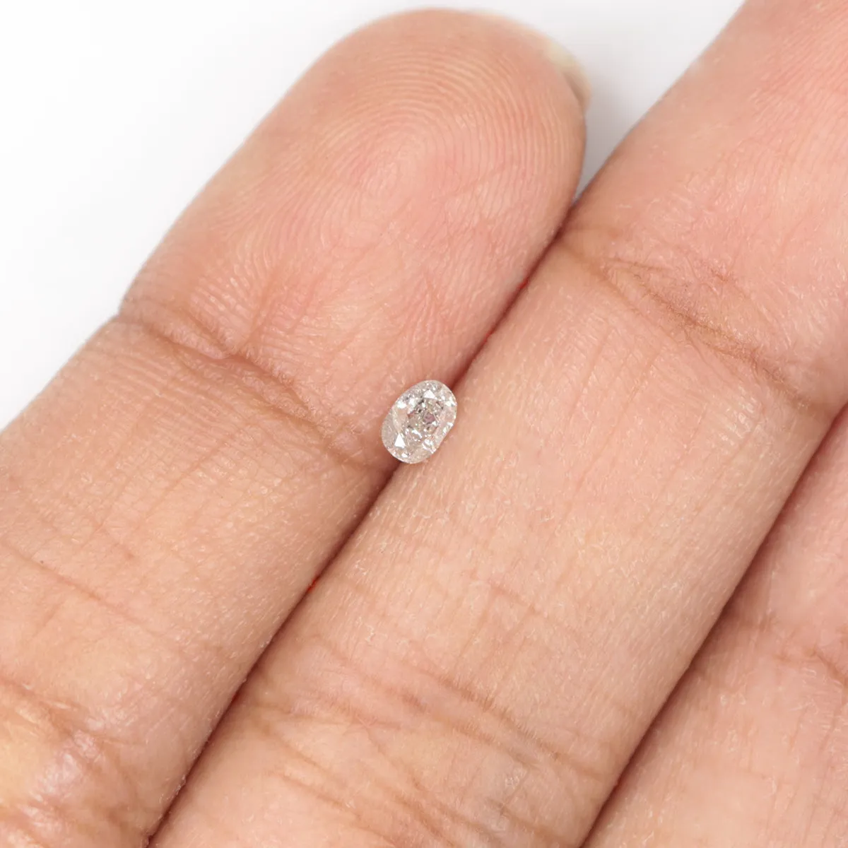 Natural Loose Oval Diamond Light Pink Color 0.17 CT 3.80 MM Oval Rose Cut Shape Diamond KR1446