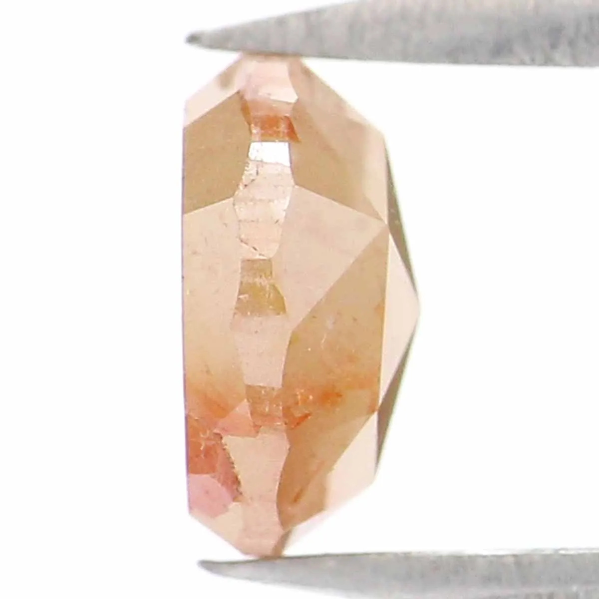 Natural Loose Rose Cut Yellow Brown Diamond Color 0.97 CT 6.05 MM Round Rose Cut Shape Diamond L8864