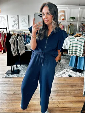 Navy Two Piece Pant Set