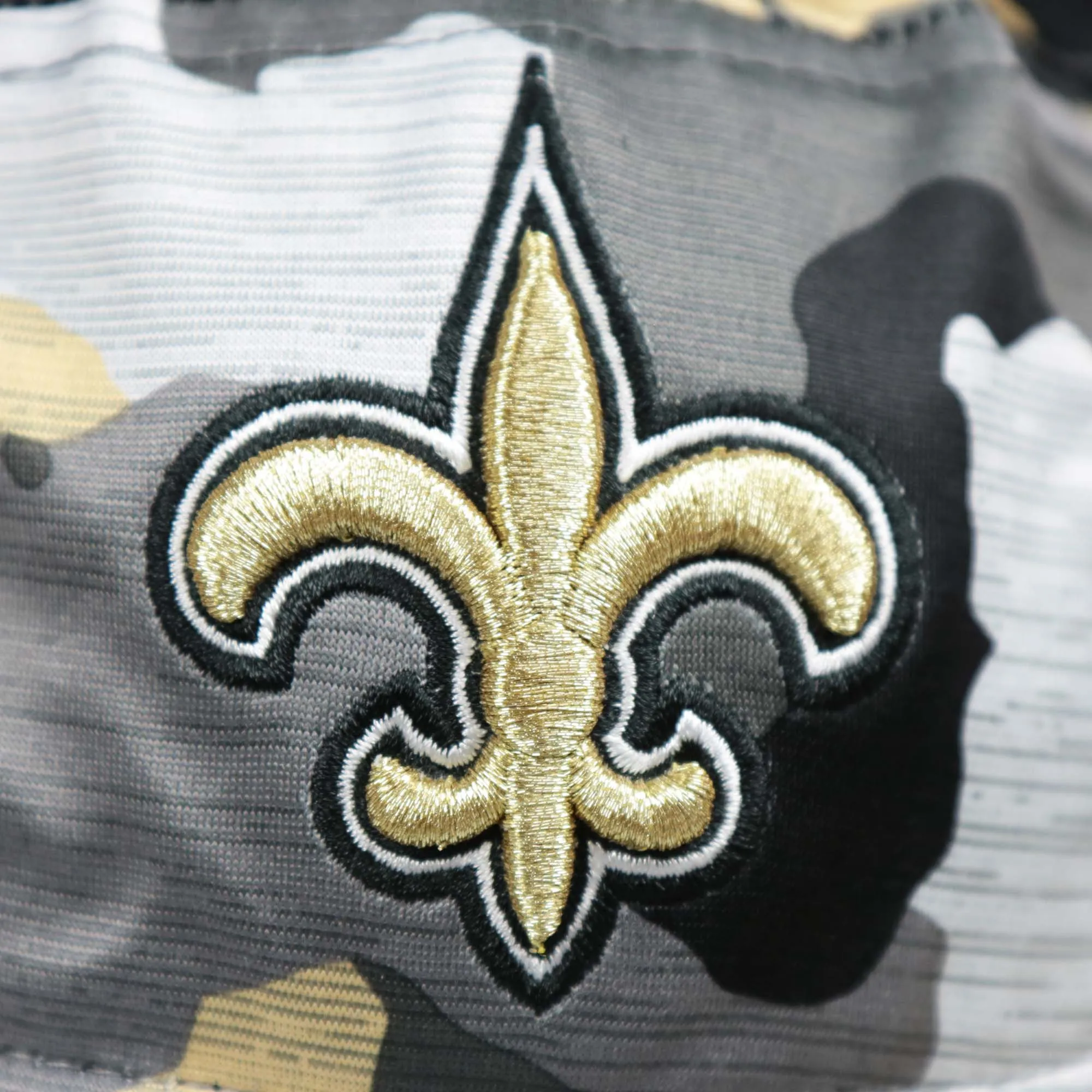 New Orleans Saints NFL Summer Training Camp 2022 Camo Bucket Hat | Gold Bucket Hat