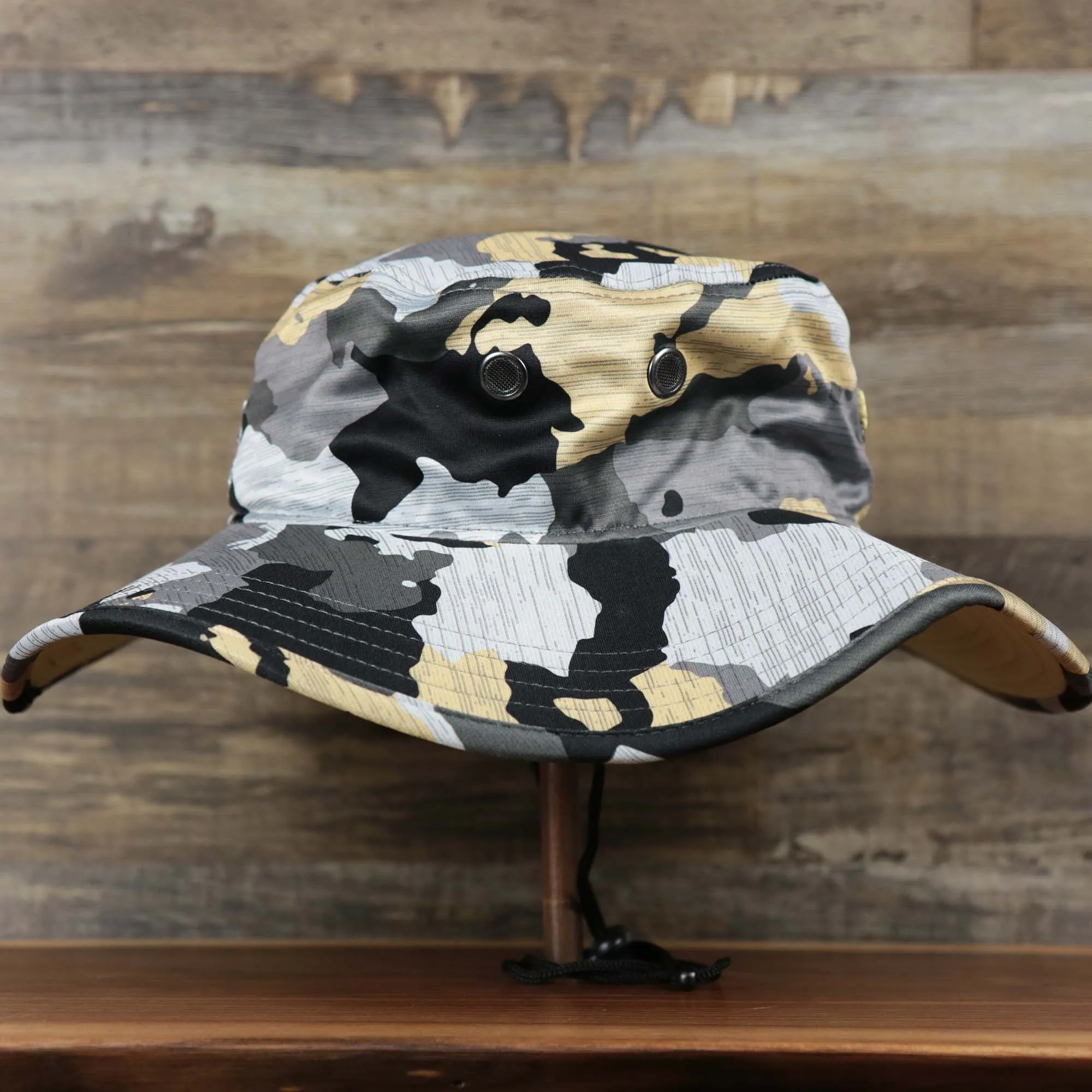 New Orleans Saints NFL Summer Training Camp 2022 Camo Bucket Hat | Gold Bucket Hat