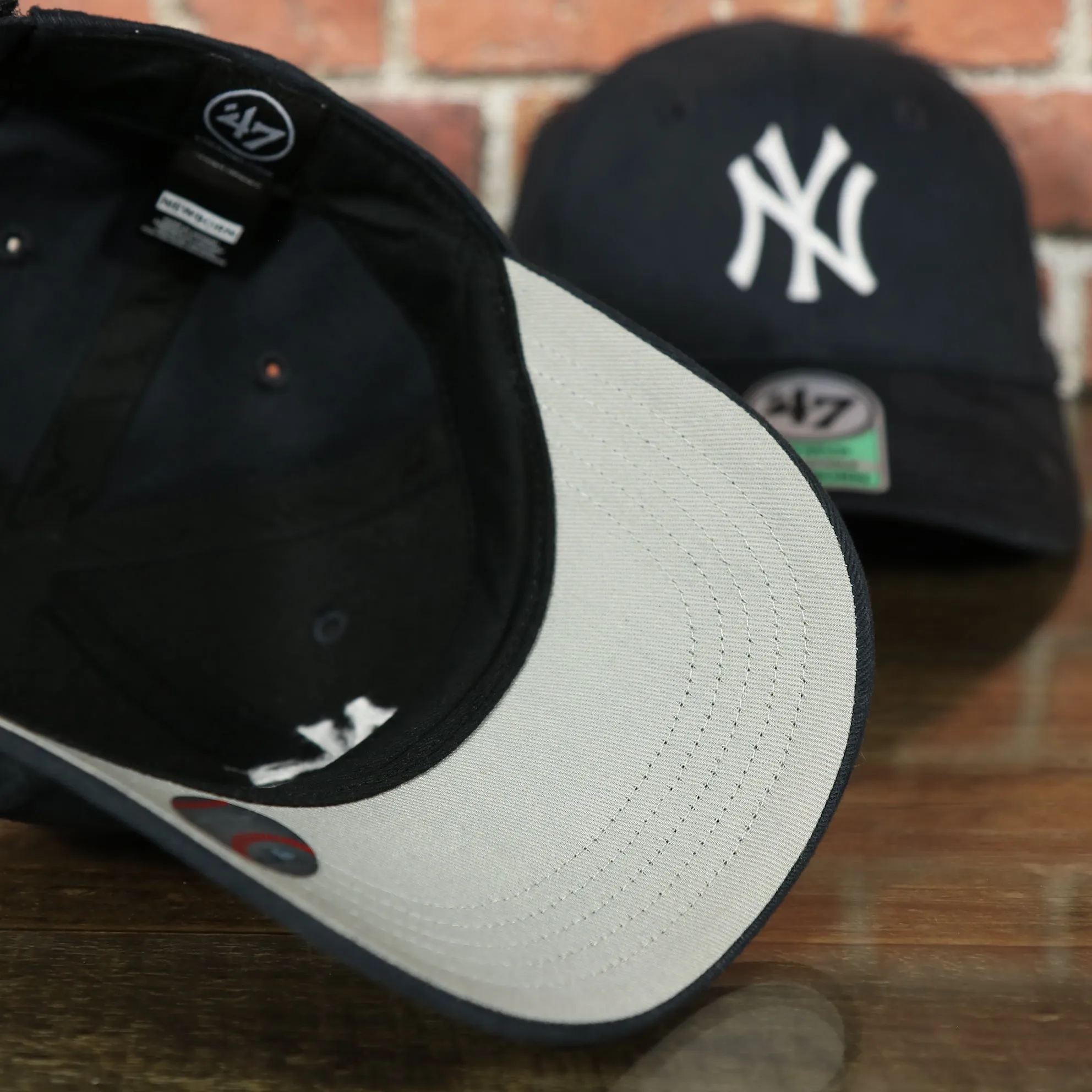 New York Yankees Grey Bottom Basic Navy Dad hat | Newborn