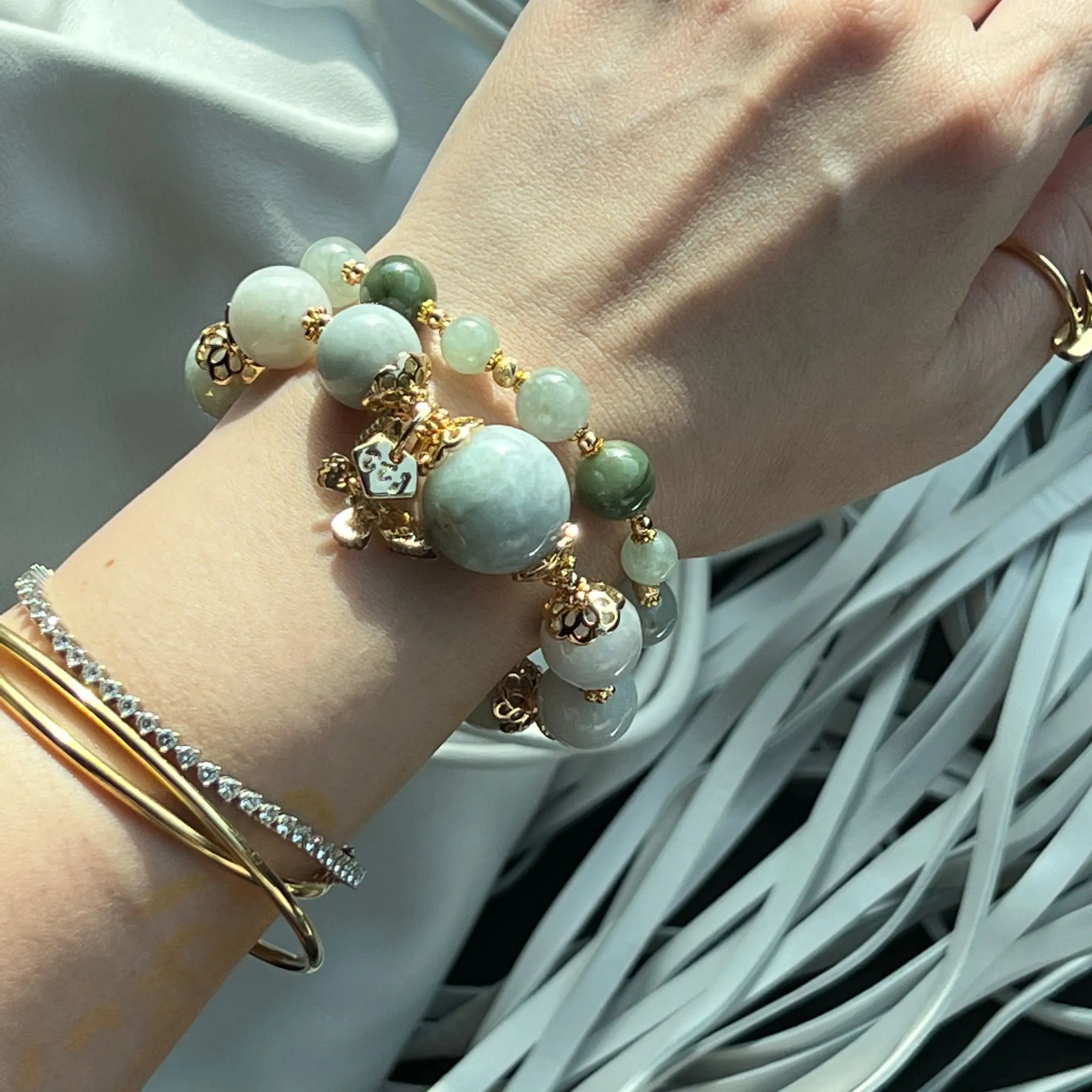 Olive Jade Bracelet