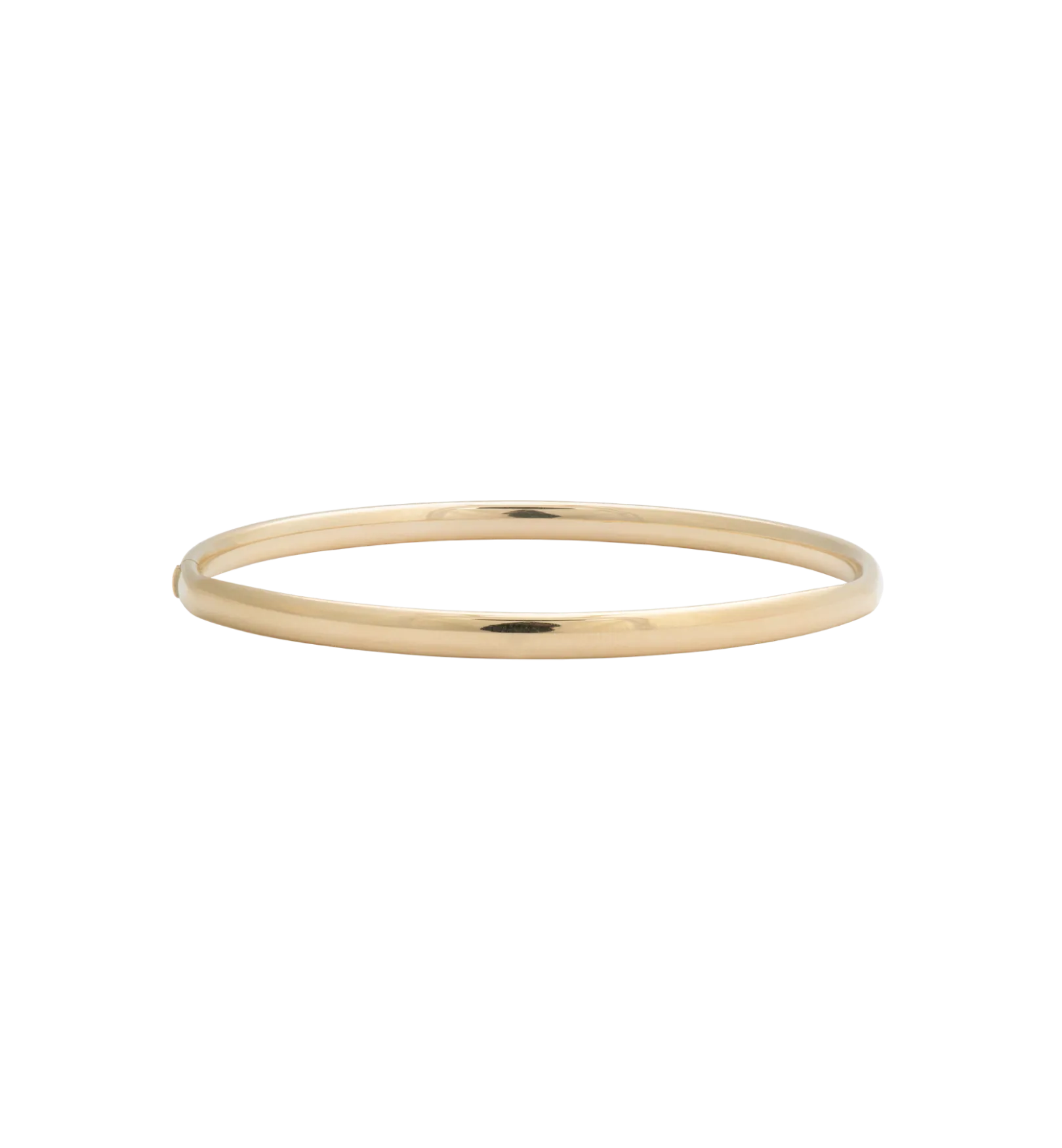 Oval Hinge Bangle 14K