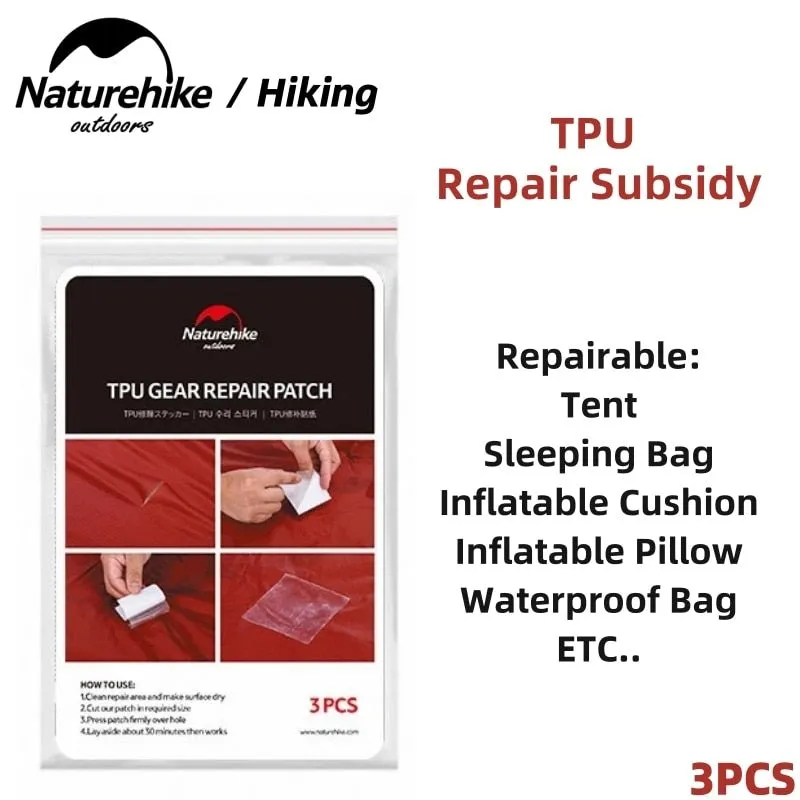 Patch de réparation en TPU 3 pièces/lot 10g Naturehike – Gear repair