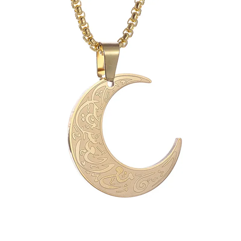 Pendant Islamic Stainless Steel Necklace Arabic Jewelry