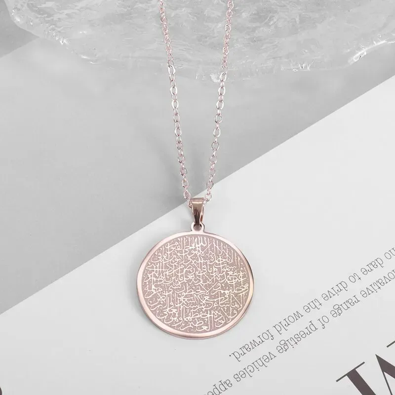 Pendant Islamic Stainless Steel Necklace Arabic Jewelry