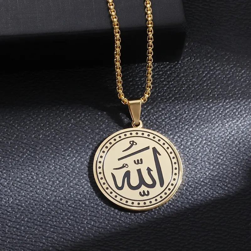 Pendant Islamic Stainless Steel Necklace Arabic Jewelry