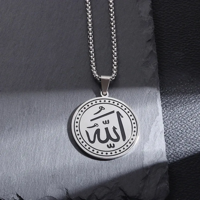 Pendant Islamic Stainless Steel Necklace Arabic Jewelry