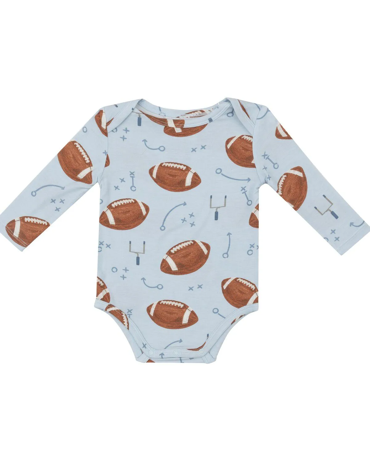 Product Name:  Angel Dear Infant Boys' Football Conversation Print Long Sleeve Onesie