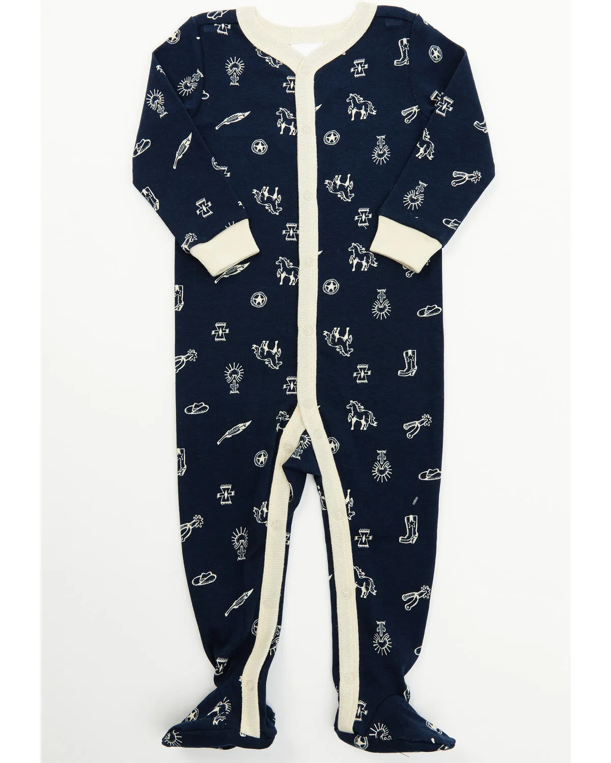 Product Name:  Cody James Infant Boys' Desert Conversation Print Onesie Footed PJ Set - 2-Piece