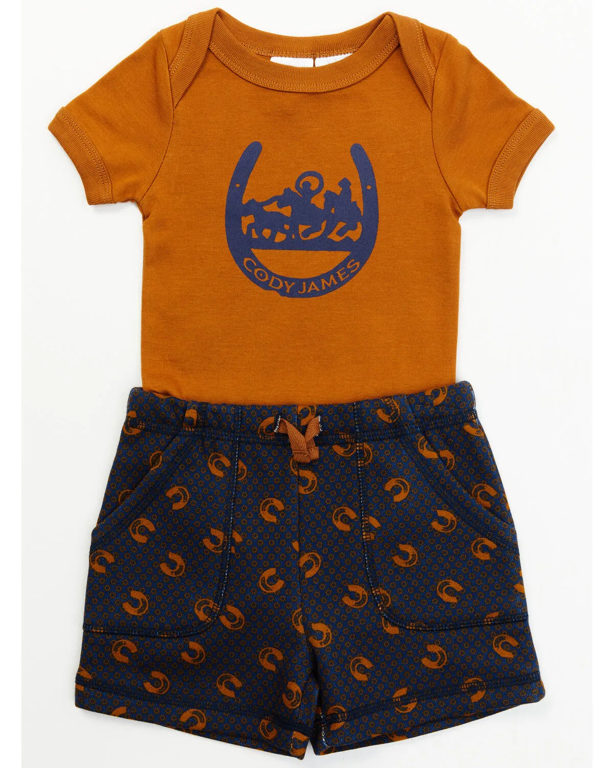 Product Name:  Cody James Infant Boys' Horseshoe Onesie Shorts Set