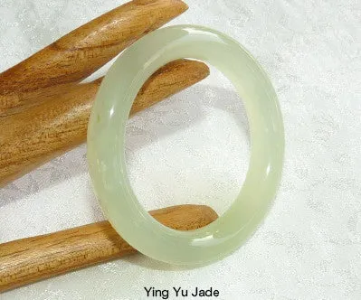 Pure Natural Round Chinese Jade Baby Bangle 38mm