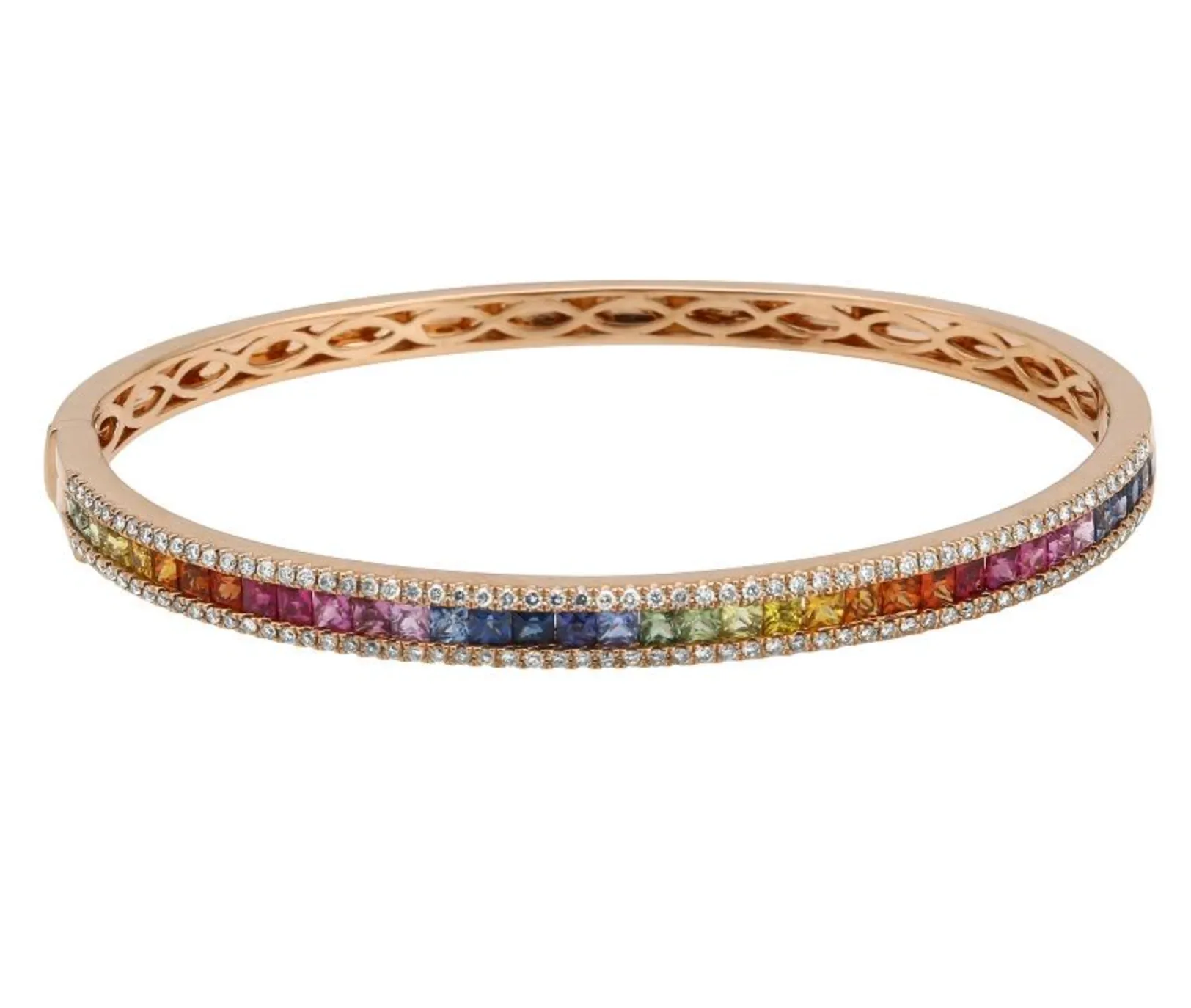 Rainbow Pave Bangle