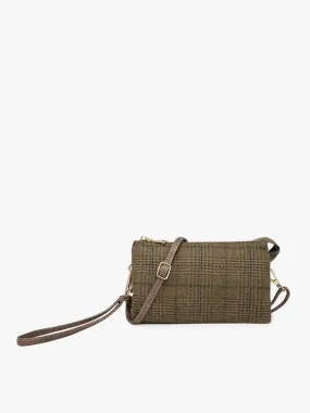 Riley Plaid Crossbody/Wristlet