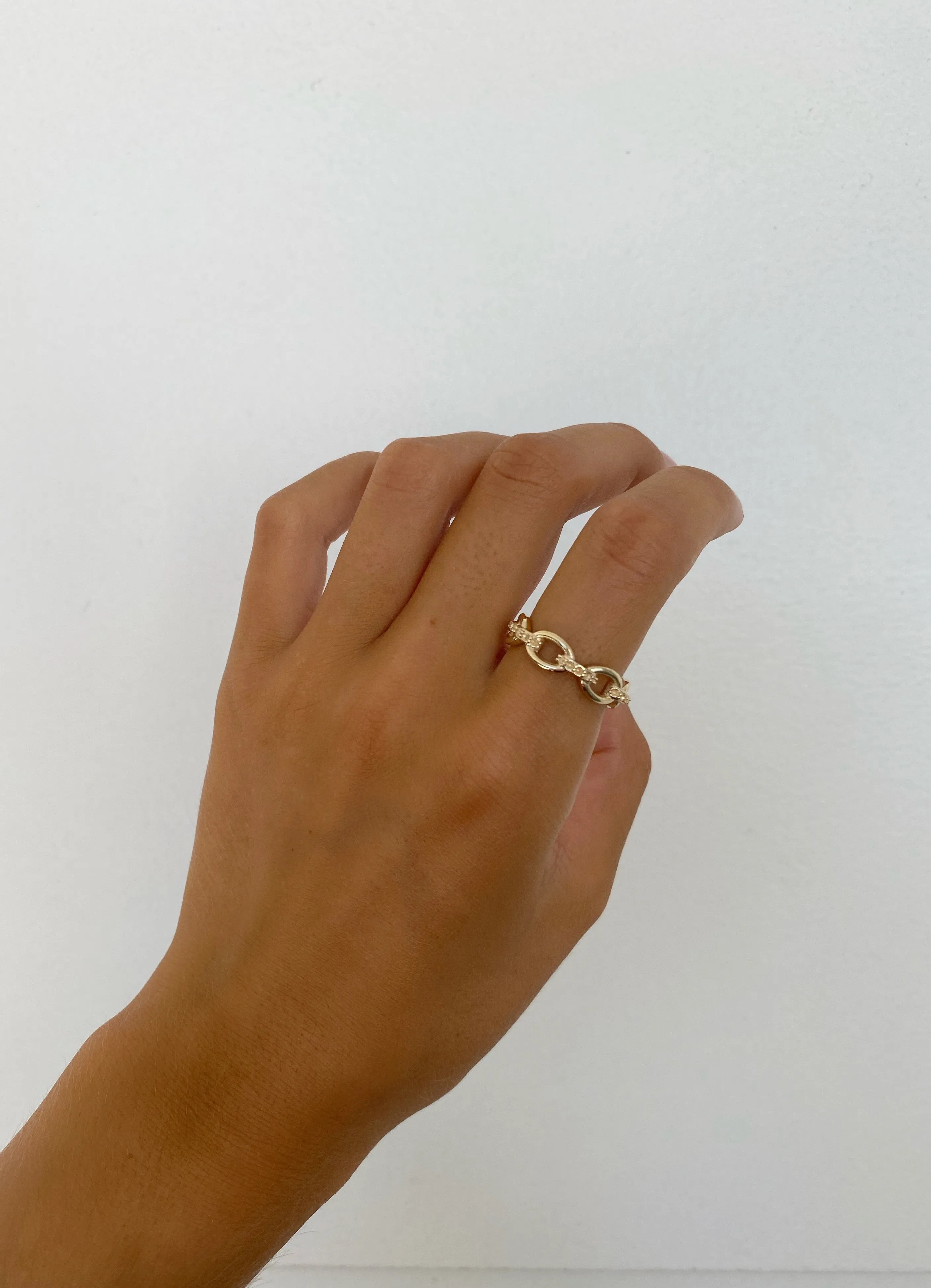 RYLEE GOLD DIAMOND LINK RING