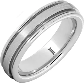 Sernium Grooved Ring with Satin Finish