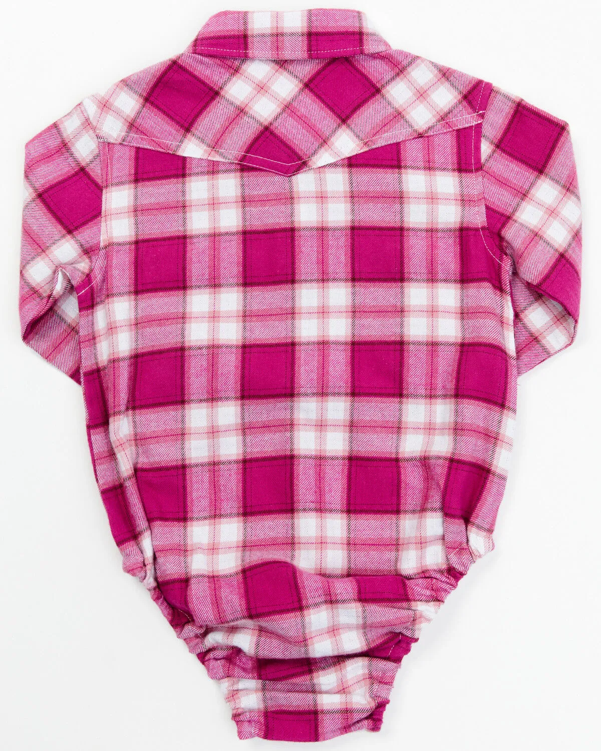 Shyanne Infant Girls' Plaid Print Long Sleeve Onesie