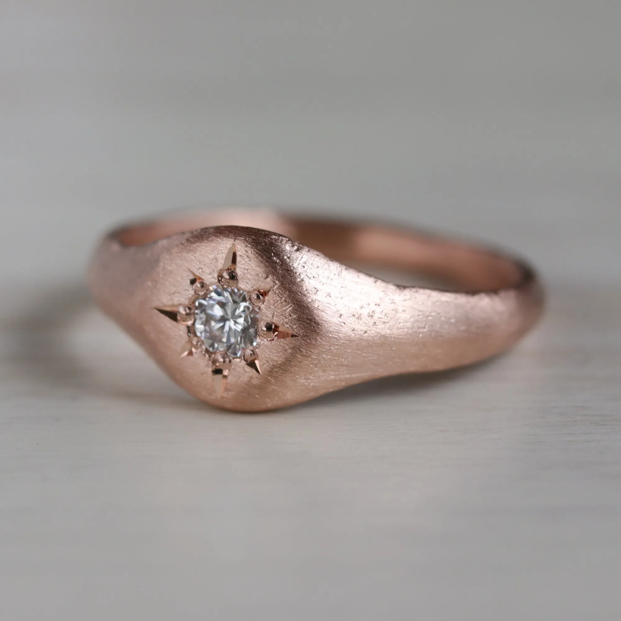 Signet Engagement Ring