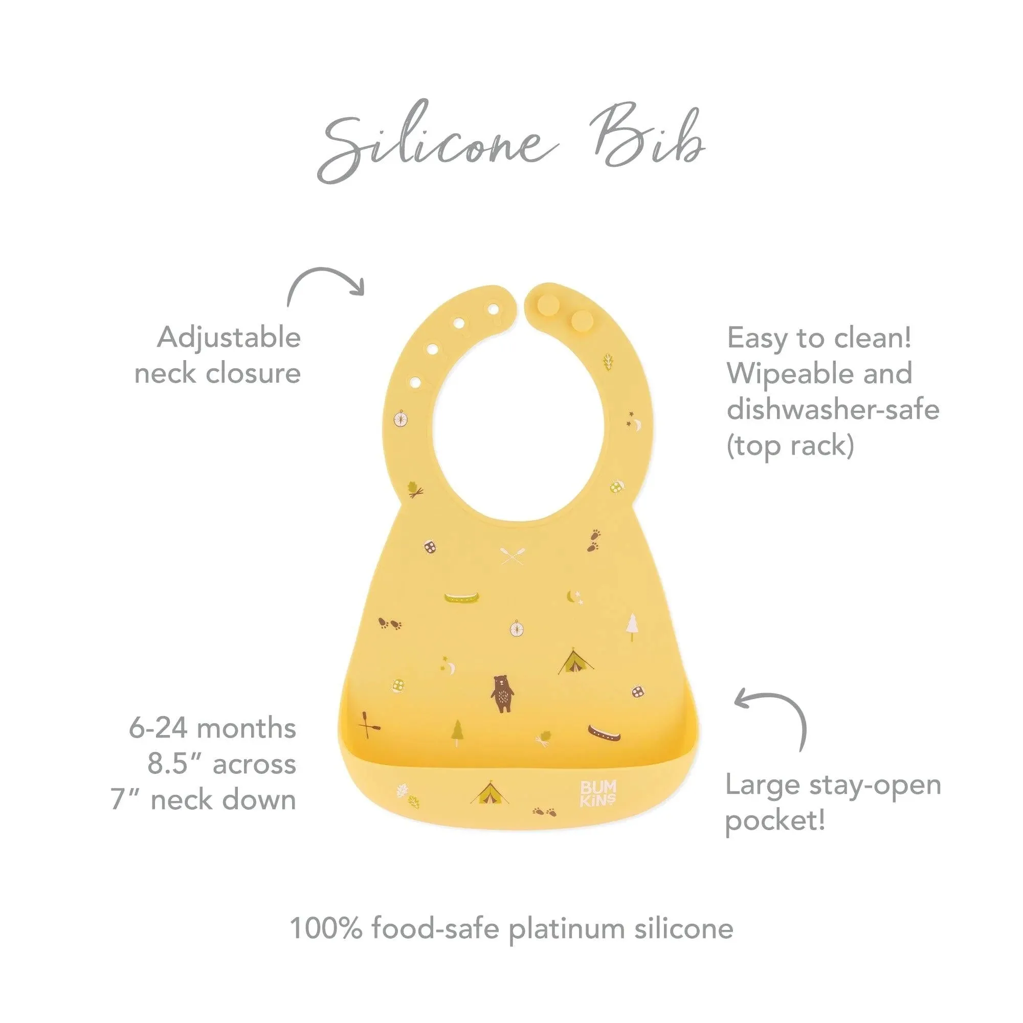 Silicone Bib: Camp Gear