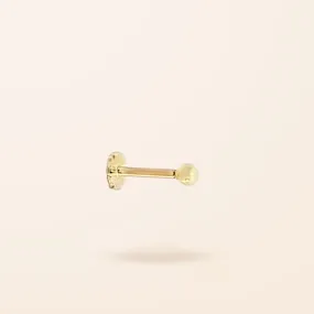 Single 14K Gold Ball Stud Cartilage Earring