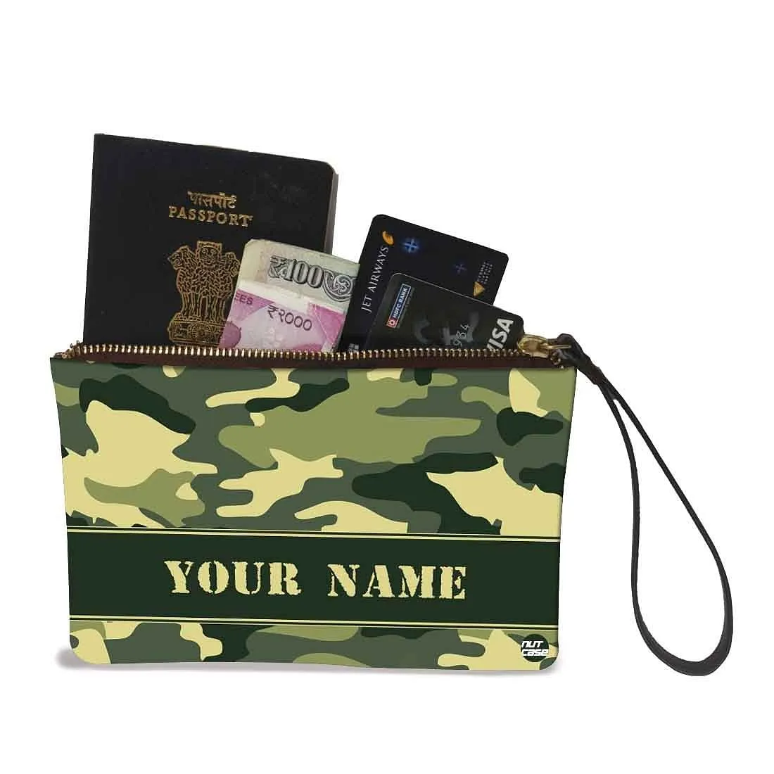 Small Wristlet Pouch - Camo