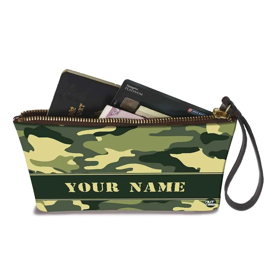 Small Wristlet Pouch - Camo