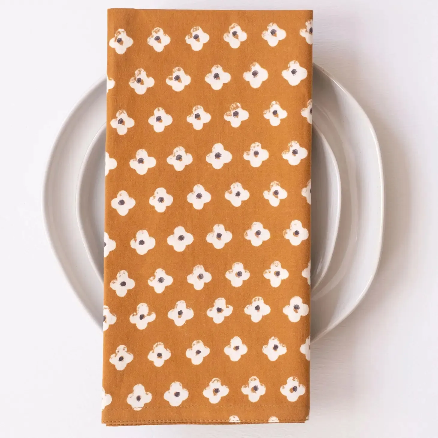 Suki Rust Block Cotton Napkins