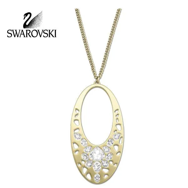 Swarovski Clear Crystal Gold Pendant Necklace ARIANE #5037428