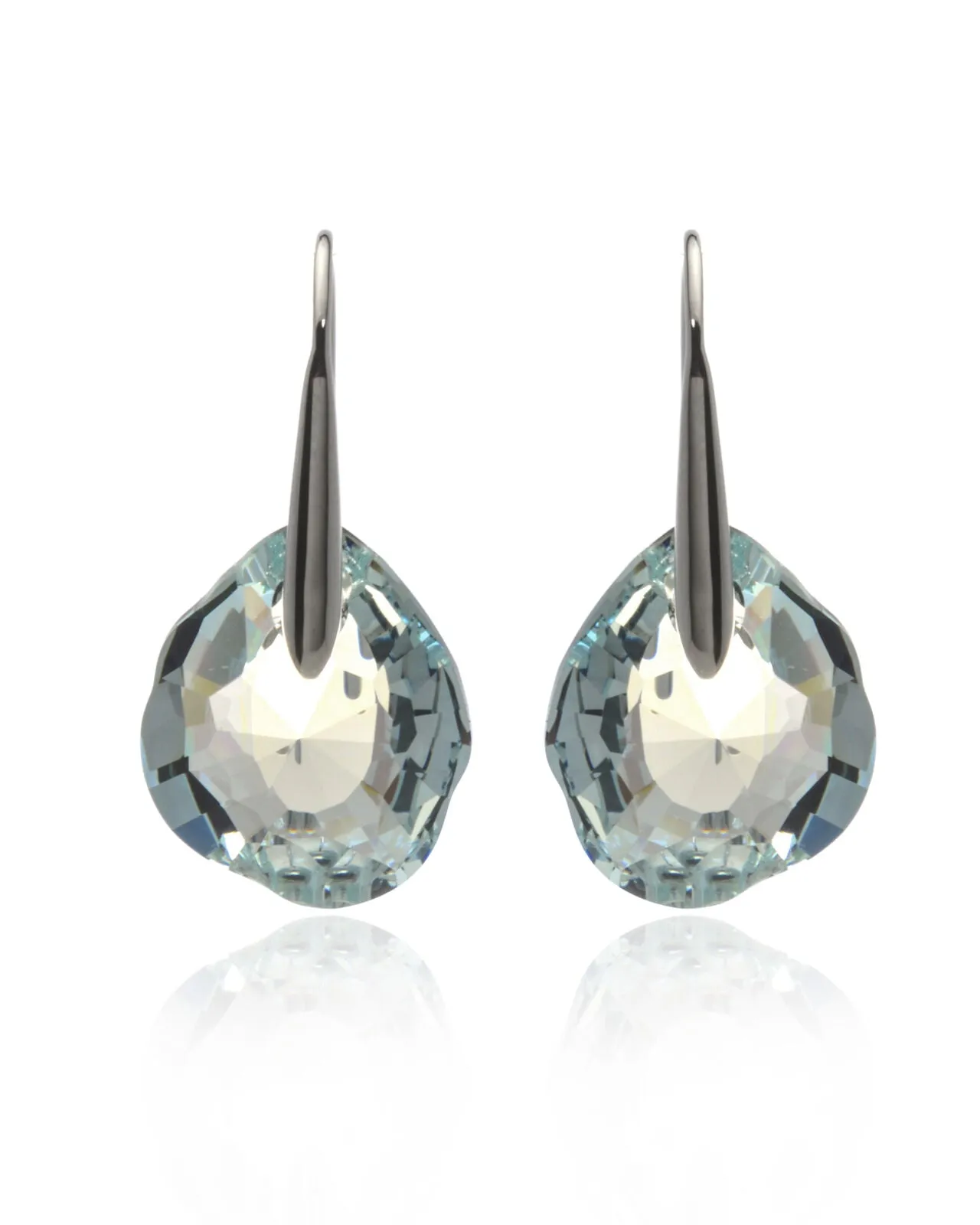 Swarovski ENLUMINE EARRINGS, Light Azore, Rhodium -5186446