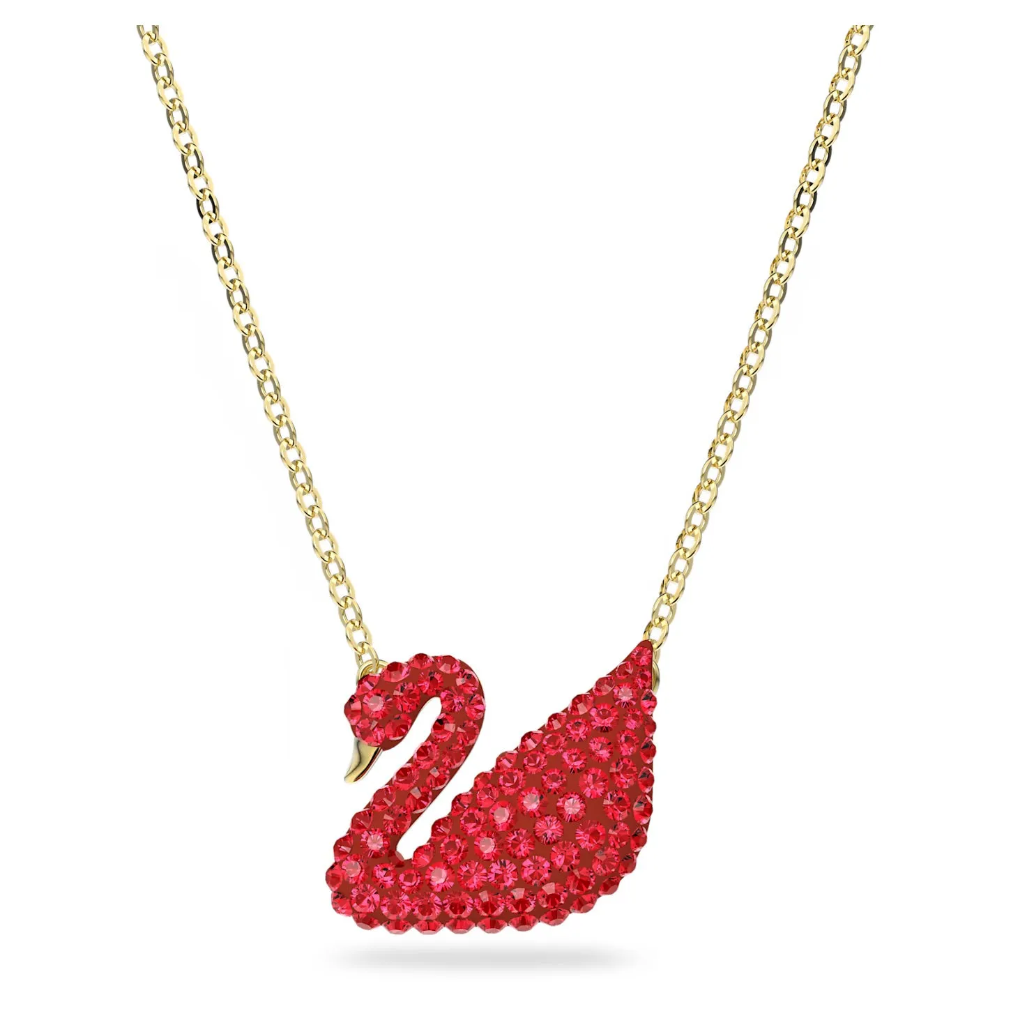 Swarovski Iconic Swan pendant Swan, Red, Gold-tone plated -5465400