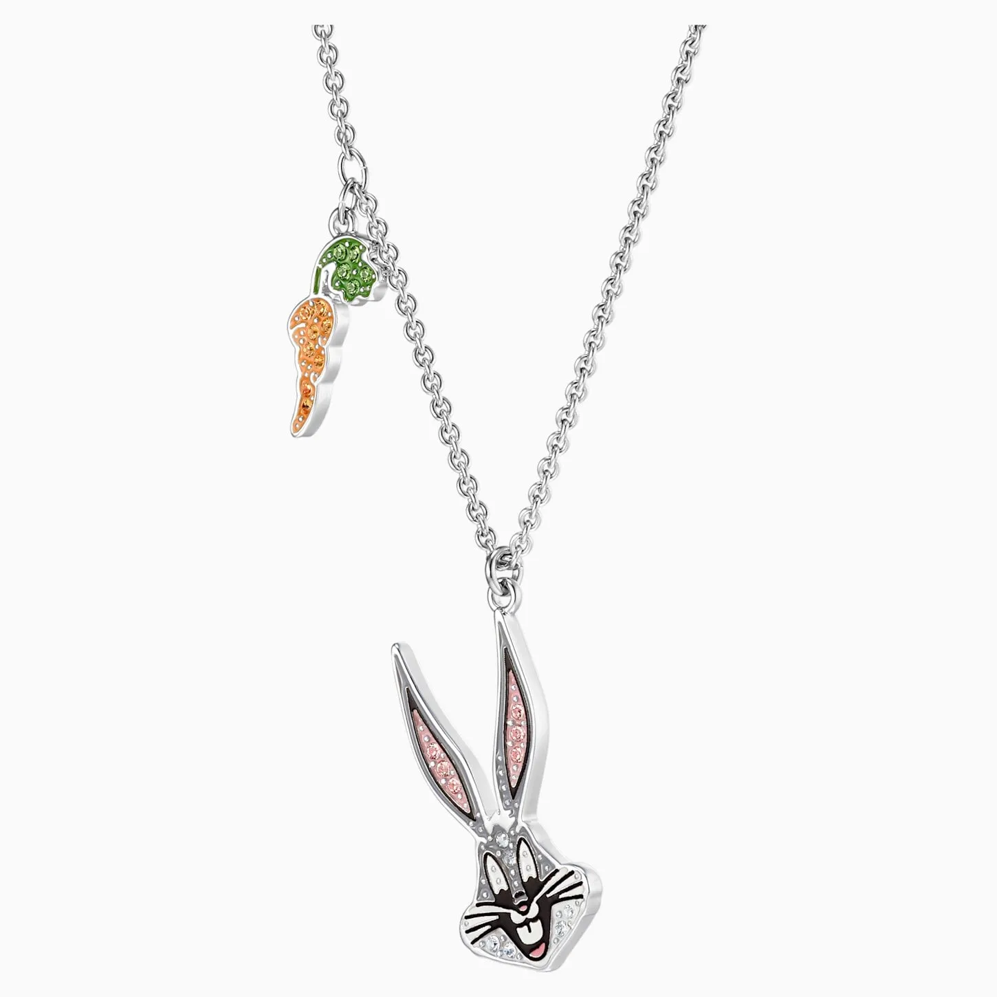 Swarovski LOONEY TUNES BUGS BUNNY PENDANT, Rhodium Plated -5487626