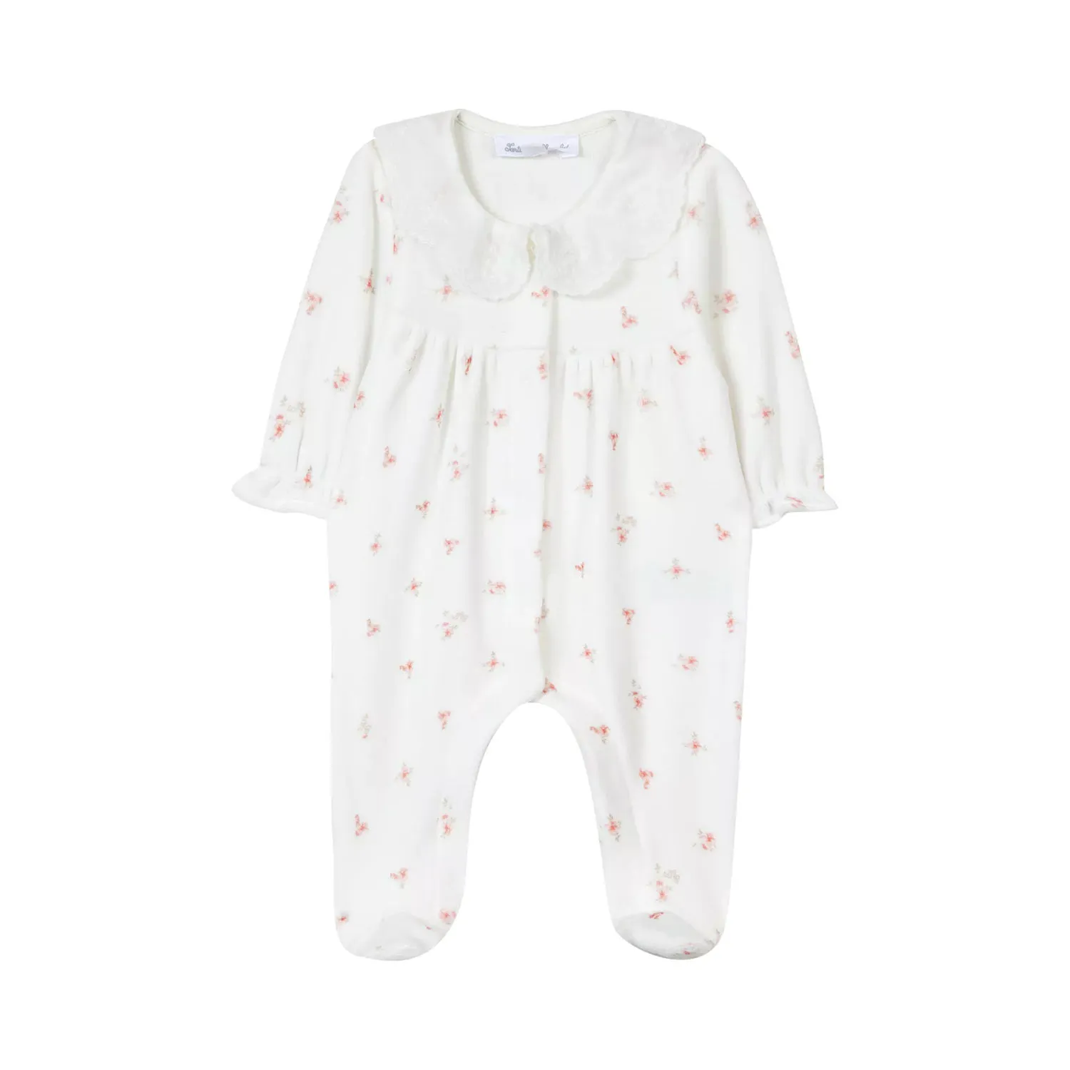 Tartine Et Chocolat Floral Chenille Onesie For Baby Girls