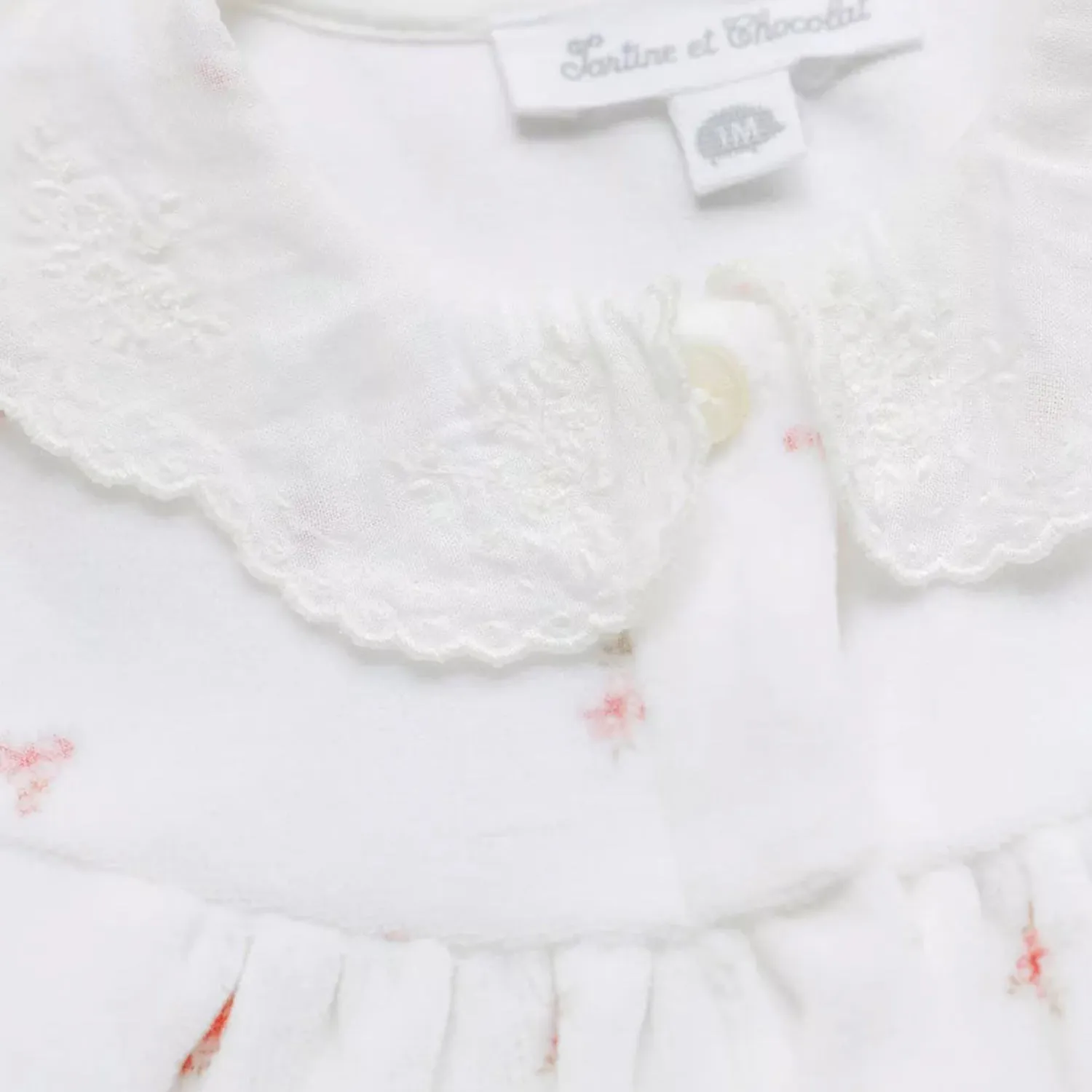 Tartine Et Chocolat Floral Chenille Onesie For Baby Girls