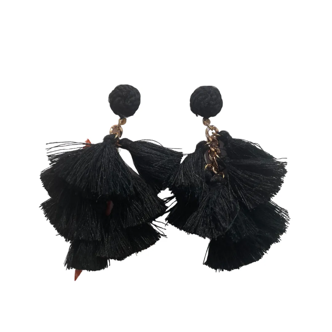 Tassel Cluster Vine Dangle Earrings