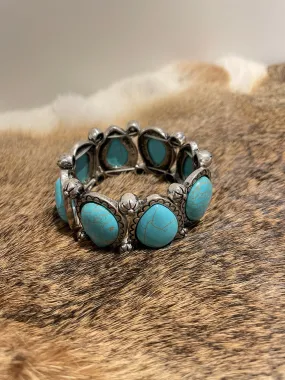 Teardrop Shape Turquoise Bracelet