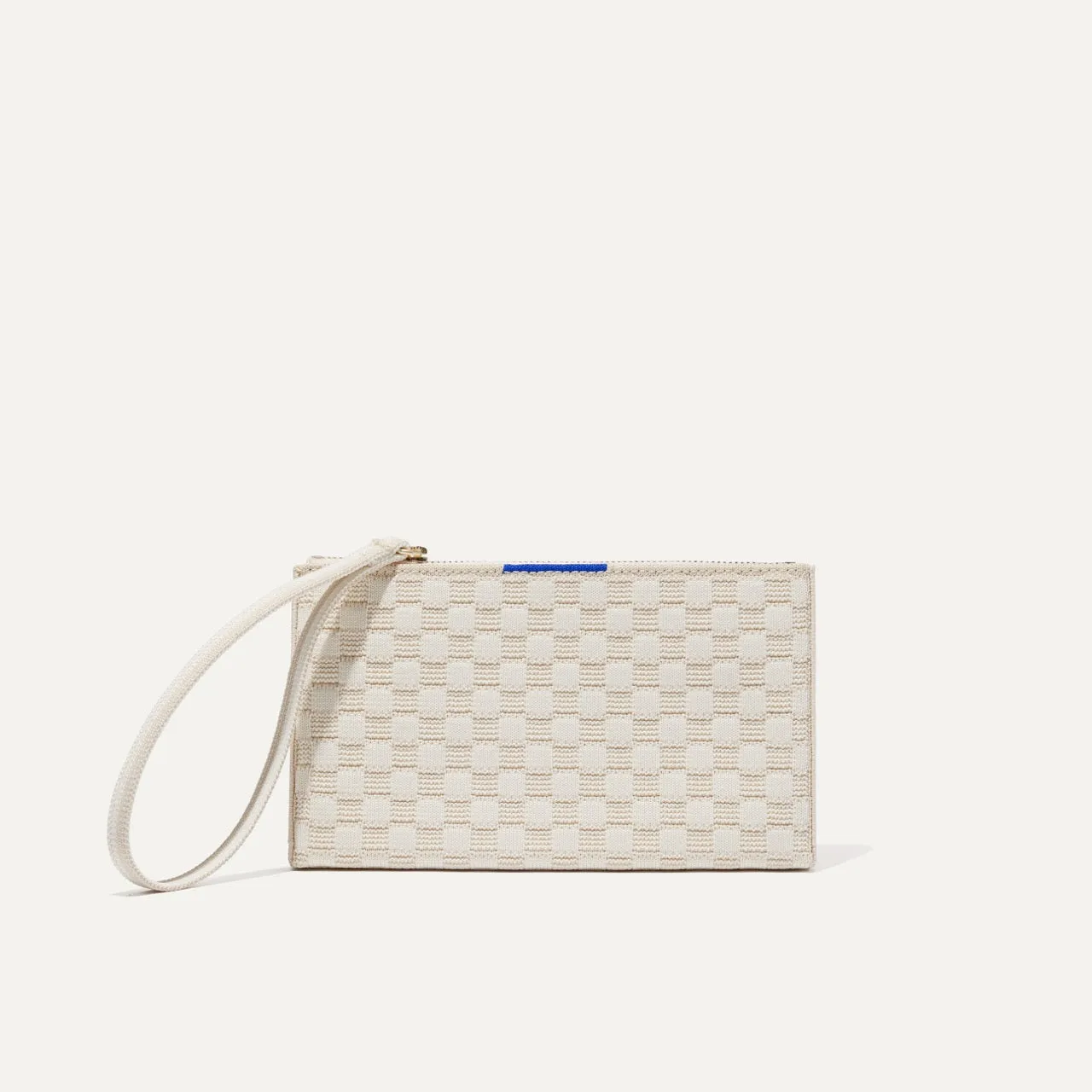 The Wallet Wristlet in Vanilla Basketweave